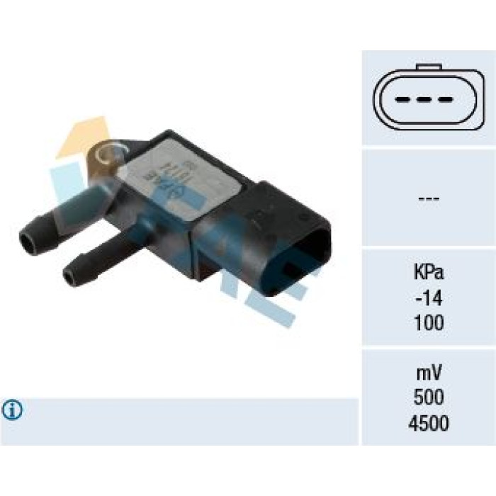 FAE Sensor, Abgasdruck 16124 FAE Sensor, Abgasdruck 16124