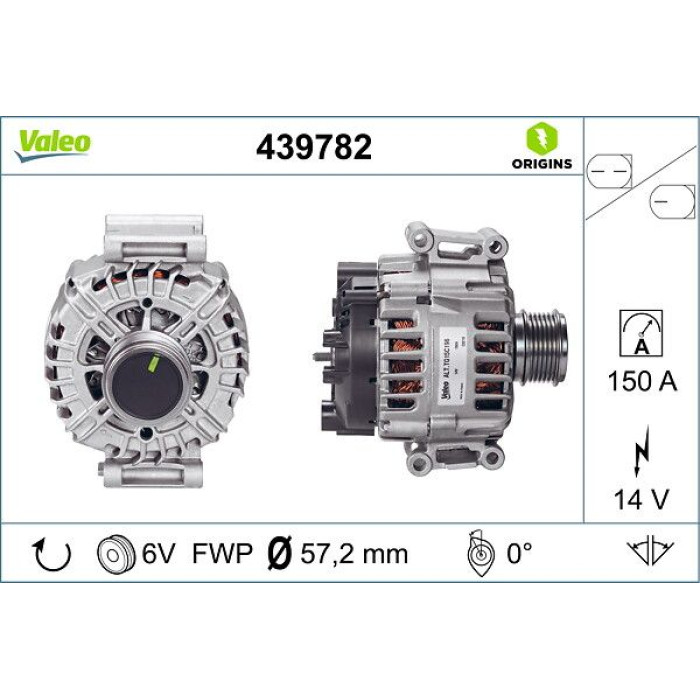 Valeo Lichtmaschine 439782 Valeo Lichtmaschine 439782