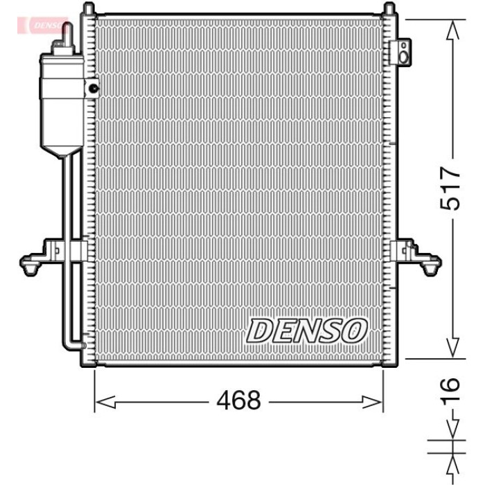 Denso Klimakondensator DCN45004 Denso Klimakondensator DCN45004