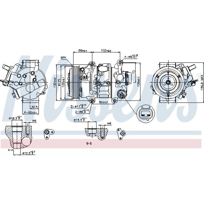 Nissens Klimakompressor PKW 89314 Nissens Klimakompressor PKW 89314