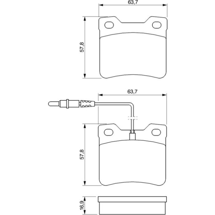 0 986 494 000 Bosch Bremsbelagsatz 0 986 494 000 0 986 494 000 Bosch Bremsbelagsatz 0 986 494 000