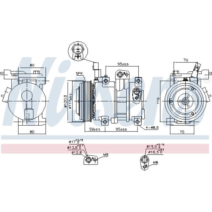 Nissens Klimakompressor PKW 890683 Nissens Klimakompressor PKW 890683