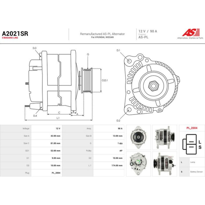 AS-PL Generator A2021SR AS-PL Generator A2021SR
