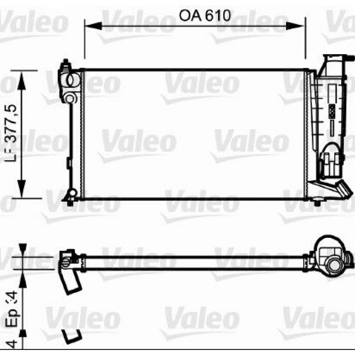 Valeo Motorkühler 730985 Valeo Motorkühler 730985