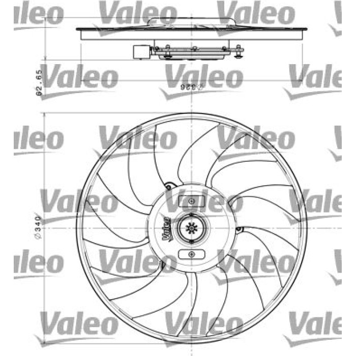 Valeo Kühlerlüfter 696349