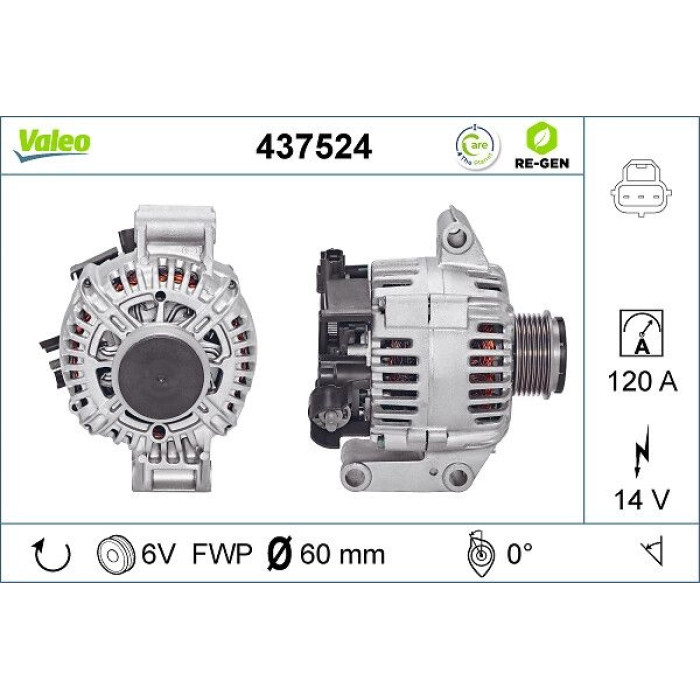 Valeo Lichtmaschine 437524 Valeo Lichtmaschine 437524
