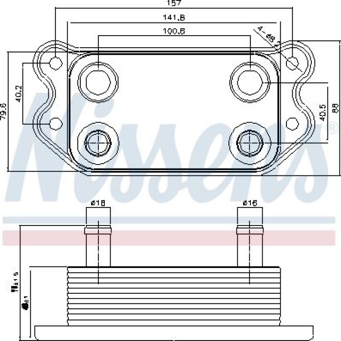 Nissens Ölkühler PKW 90676