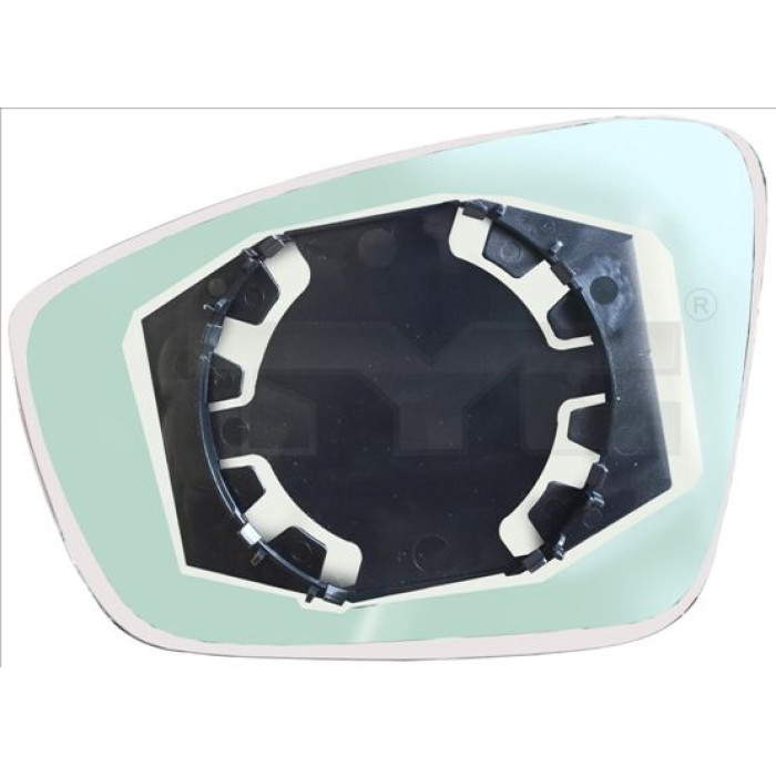 TYC Spiegelglas für Außenspiegel links konvex 332-0056-1 OE Nummer 5JA857521B - l TYC Spiegelglas für Außenspiegel links konvex 332-0056-1 OE Nummer 5JA857521B - l