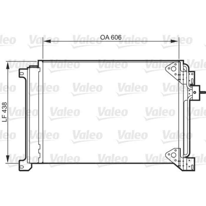 Valeo Klimakondensator 818985 Valeo Klimakondensator 818985