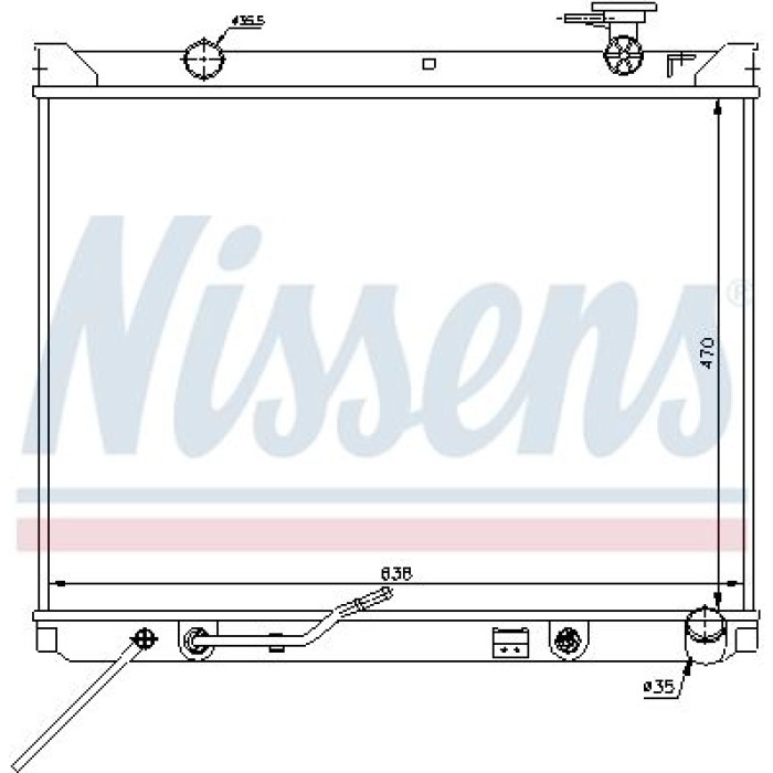 Nissens Wasserkühler PKW 66682 Nissens Wasserkühler PKW 66682