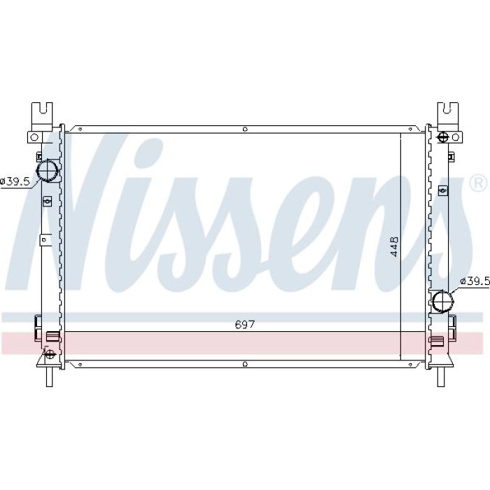 Nissens Wasserkühler PKW 61028 Nissens Wasserkühler PKW 61028