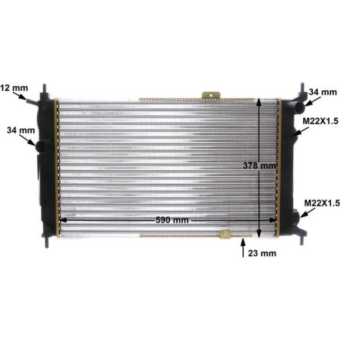 MAHLE Kühler, Motorkühlung CR 356 000S MAHLE Kühler, Motorkühlung CR 356 000S