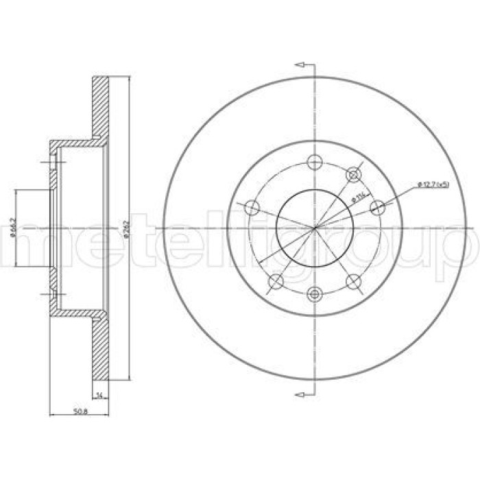 Cifam Bremsscheibe 800-544C Cifam Bremsscheibe 800-544C