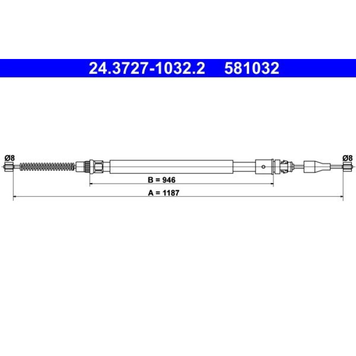 ATE Handbremsseil 24.3727-1032.2