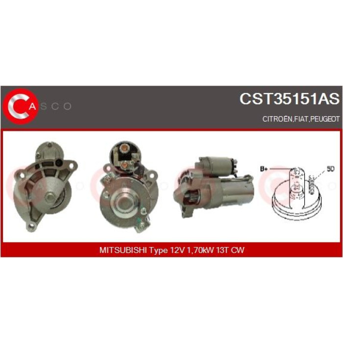 CASCO Anlasser CST35151AS CASCO Anlasser CST35151AS