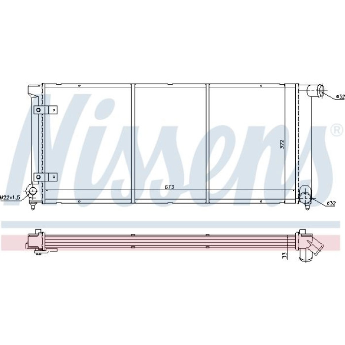 Nissens Wasserkühler PKW 65175 Nissens Wasserkühler PKW 65175