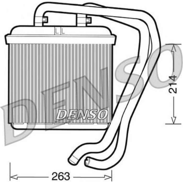 Denso Wärmetauscher DRR12004 Denso Wärmetauscher DRR12004