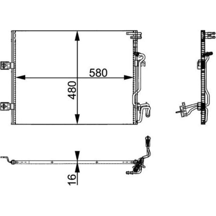 MAHLE Kondensator, Klimaanlage AC 364 000P MAHLE Kondensator, Klimaanlage AC 364 000P