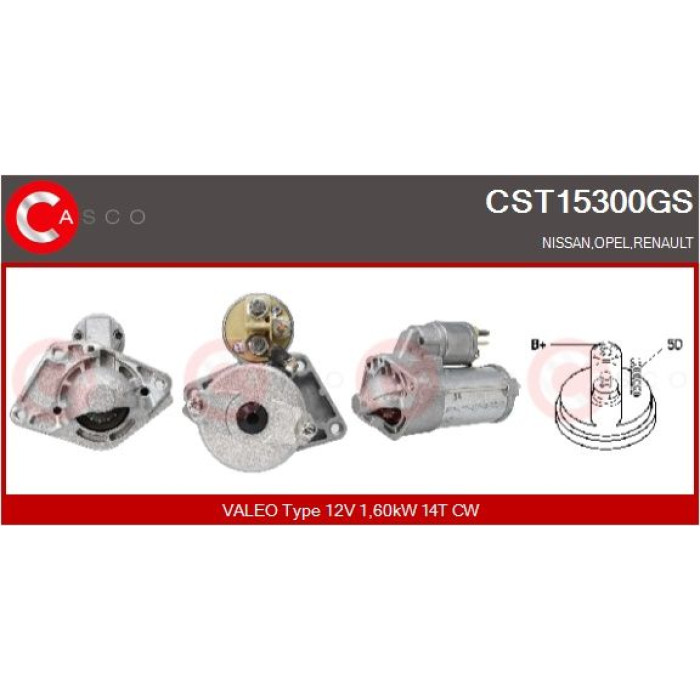 CASCO Anlasser CST15300GS CASCO Anlasser CST15300GS