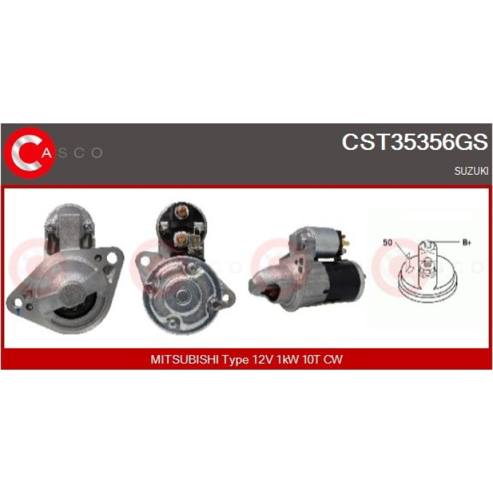 CASCO Anlasser CST35356GS CASCO Anlasser CST35356GS