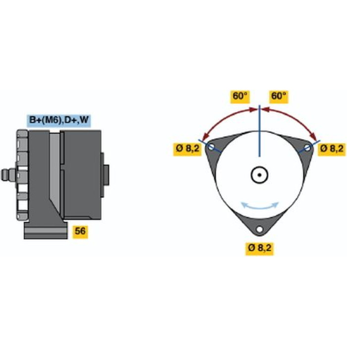 Bosch Generator 0120489710 Bosch Generator 0120489710