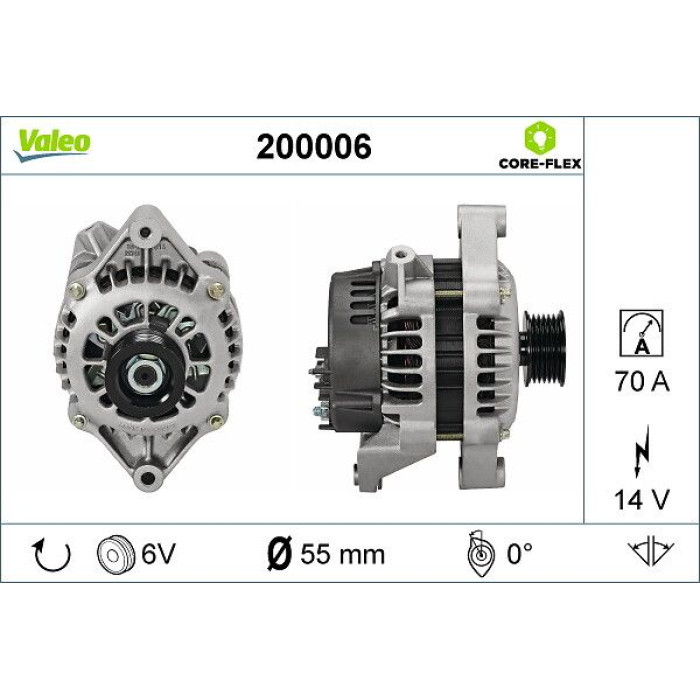 Valeo Lichtmaschine 200006 Valeo Lichtmaschine 200006