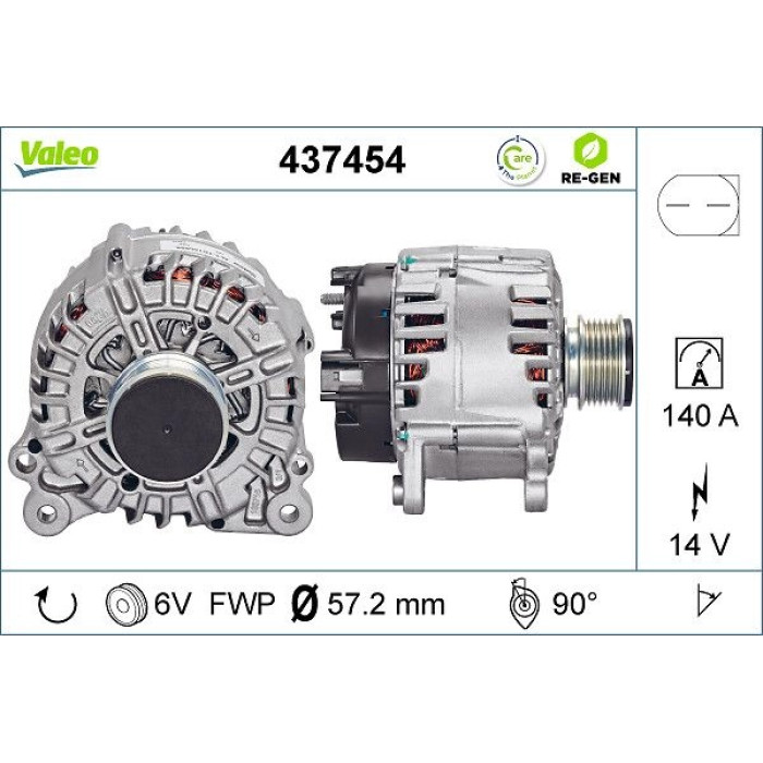 Valeo Lichtmaschine 437454 Valeo Lichtmaschine 437454