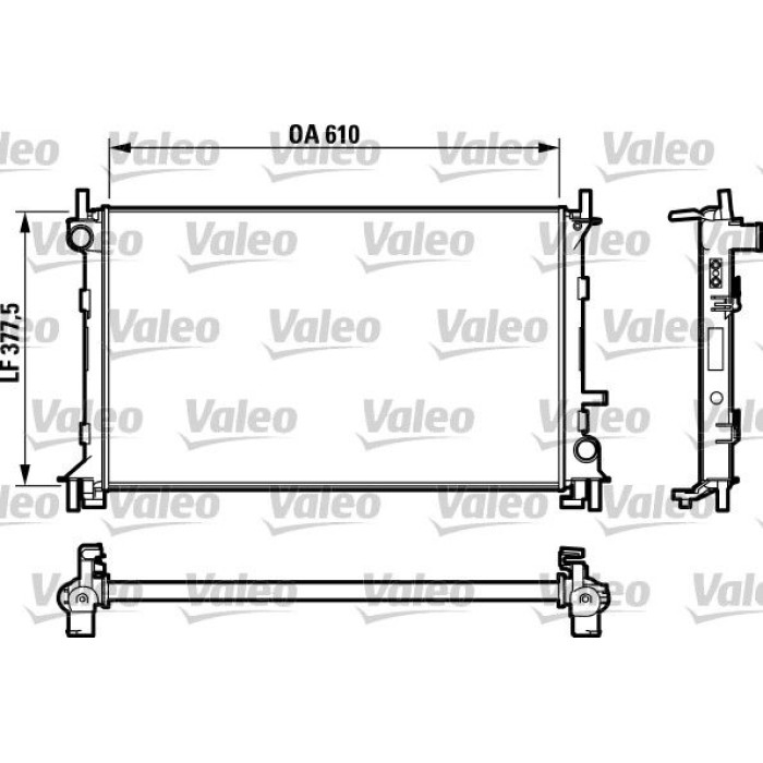 732732 Valeo Motorkühler 732732 732732 Valeo Motorkühler 732732