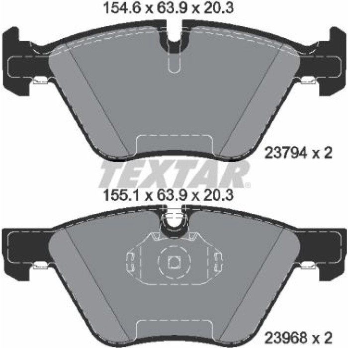 Textar Bremsbelagsatz 2379401 Textar Bremsbelagsatz 2379401
