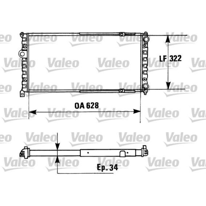 730945 Valeo Motorkühler 730945 730945 Valeo Motorkühler 730945