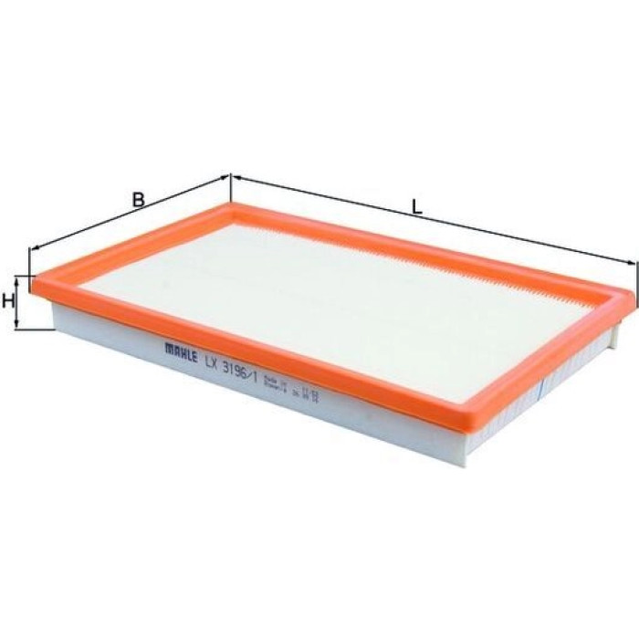 MAHLE Luftfilter LX 3196/1 MAHLE Luftfilter LX 3196/1