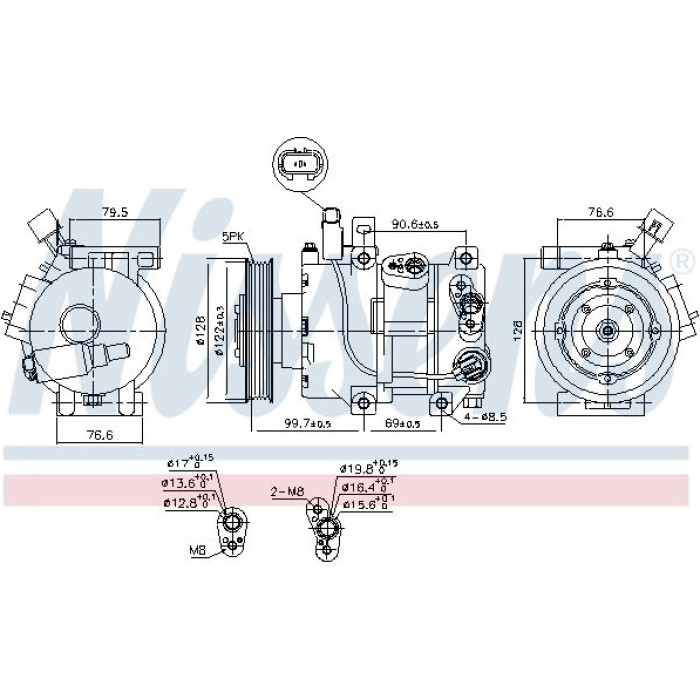 Nissens Klimakompressor PKW 890689 Nissens Klimakompressor PKW 890689