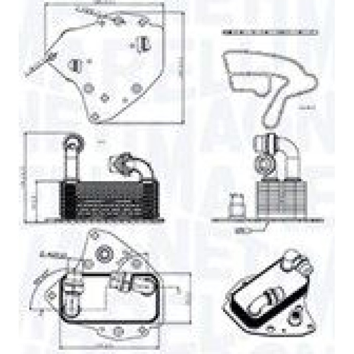 Magneti Marelli Ölkühler RO0006 - Motoröl Magneti Marelli Ölkühler RO0006 - Motoröl