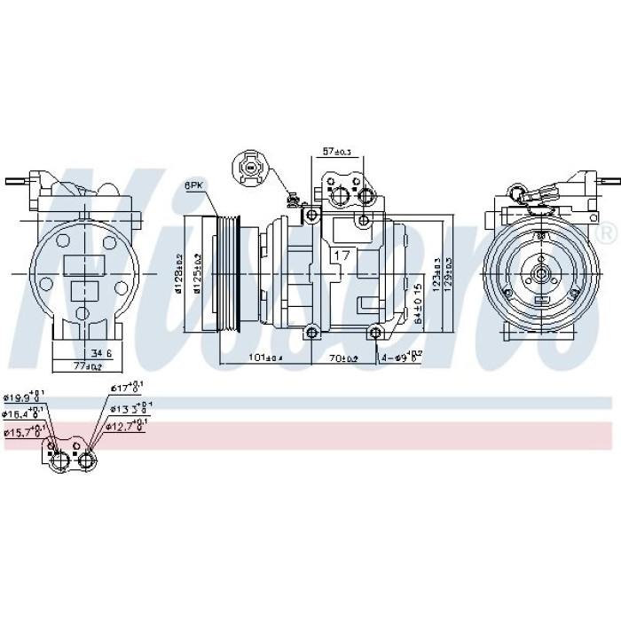 Nissens Klimakompressor PKW 890067 Nissens Klimakompressor PKW 890067