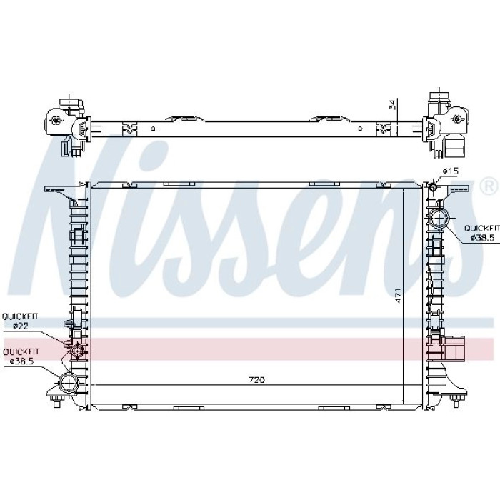 Nissens Wasserkühler PKW 60326 Nissens Wasserkühler PKW 60326