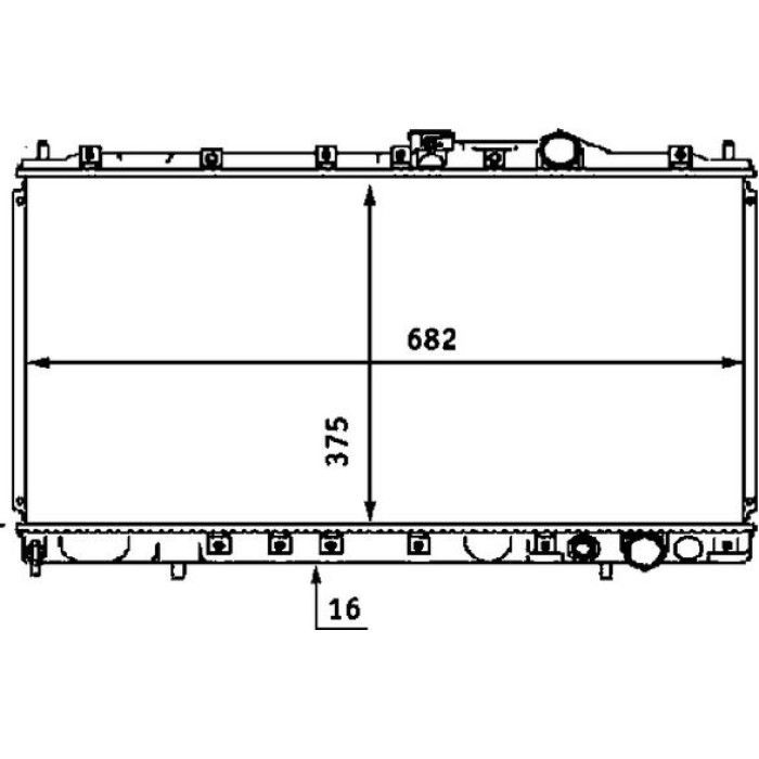 MAHLE Kühler, Motorkühlung CR 537 000S MAHLE Kühler, Motorkühlung CR 537 000S