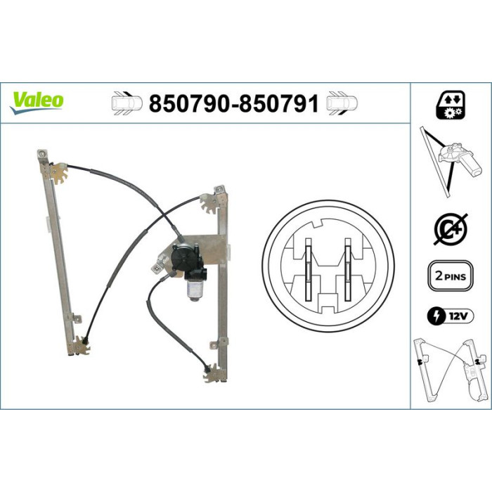 VALEO 850791 Fensterheber VALEO 850791 Fensterheber