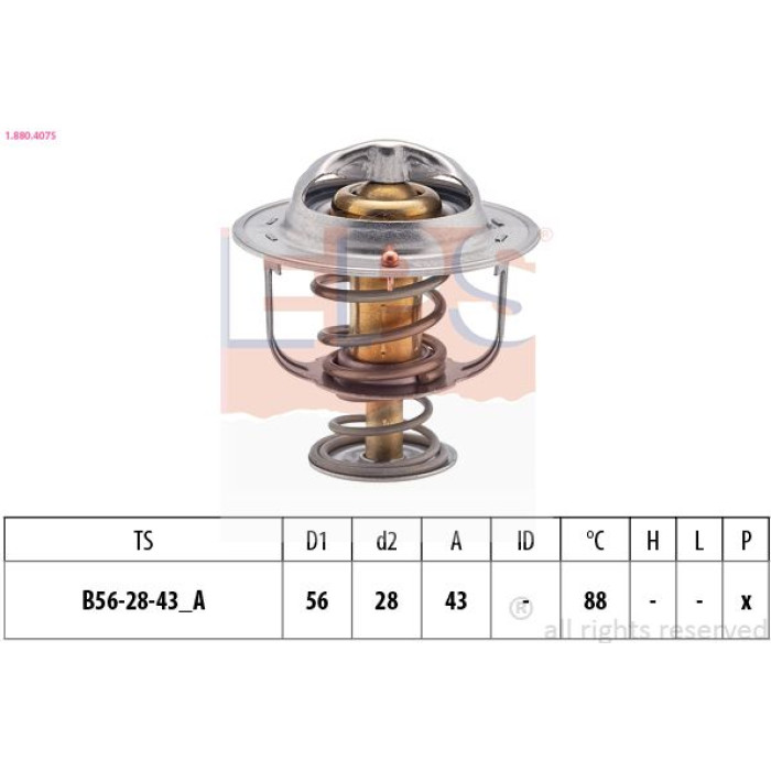 1.880.407S EPS Thermostat 1.880.407S 1.880.407S EPS Thermostat 1.880.407S