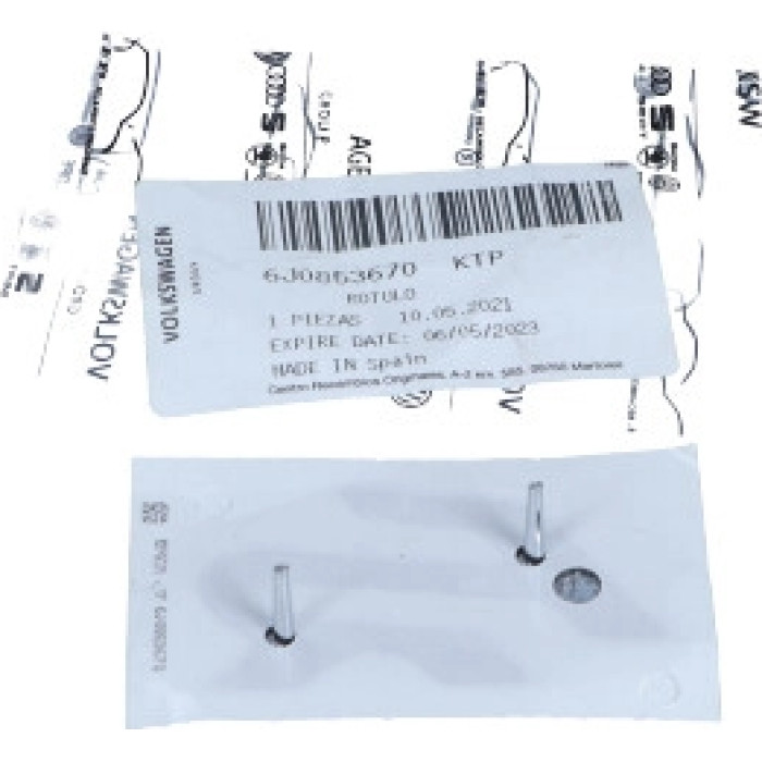 6J0853670KTP VAG Original 6J0853670KTP Emblem Seat Leon 06- (Instrument: Fr) – – OE-Nr. 6J0853670KTP