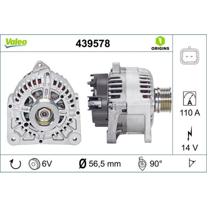 439578 Valeo Lichtmaschine 439578 439578 Valeo Lichtmaschine 439578