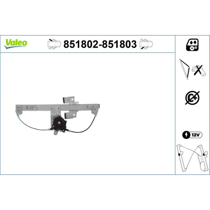 Valeo Fensterheber 851802 Valeo Fensterheber 851802