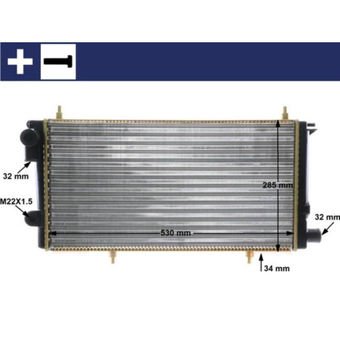 MAHLE Kühler, Motorkühlung CR 431 000S MAHLE Kühler, Motorkühlung CR 431 000S