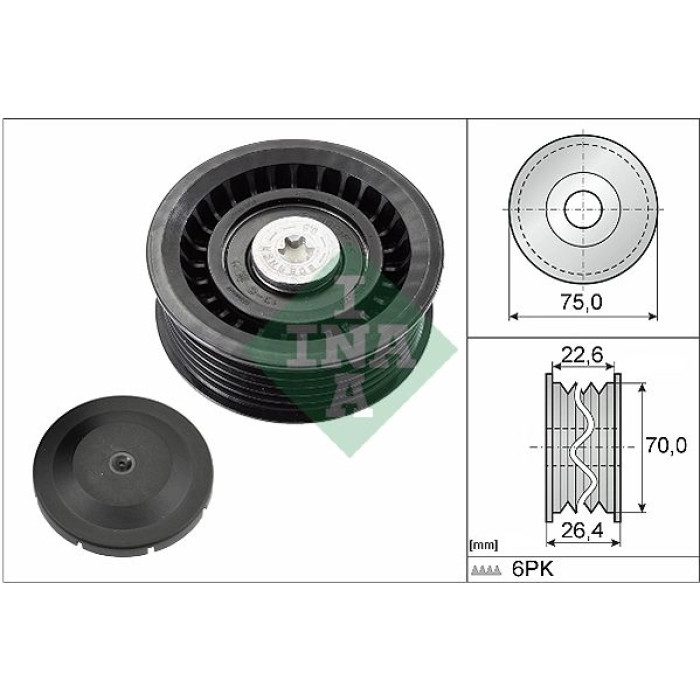 Umlenk-/Führungsrolle, Keilrippenriemen 532 0344 10 Umlenk-/Führungsrolle, Keilrippenriemen 532 0344 10