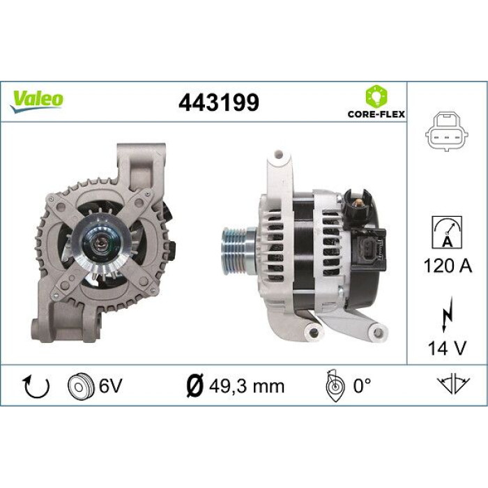 Valeo Lichtmaschine 443199 Valeo Lichtmaschine 443199