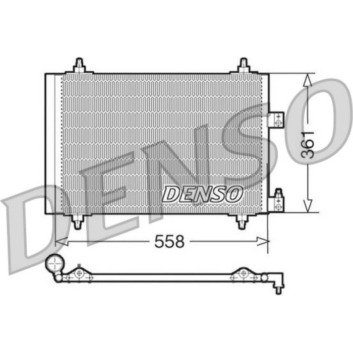 Denso Klimakondensator DCN07005 Denso Klimakondensator DCN07005