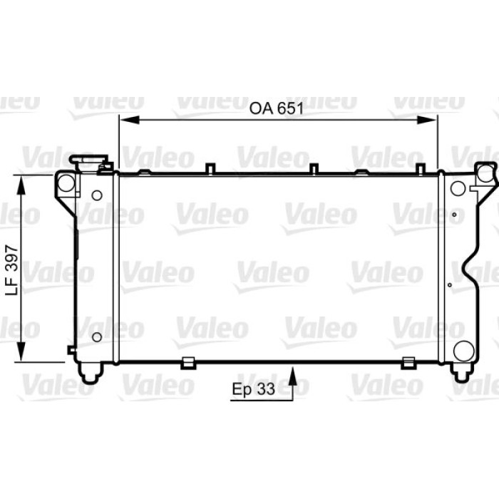 Valeo Motorkühler 731723 Valeo Motorkühler 731723
