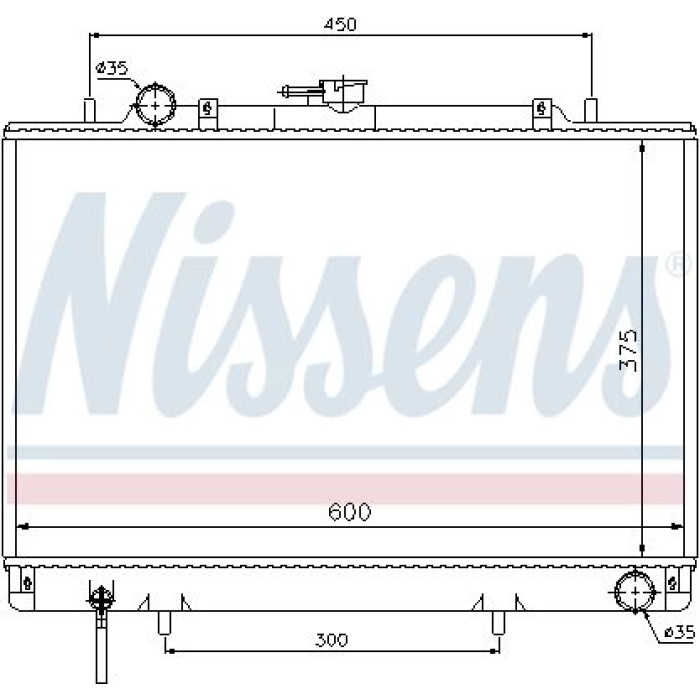 Nissens Wasserkühler PKW 62809 Nissens Wasserkühler PKW 62809
