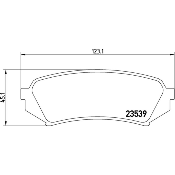 P 83 049 Brembo Prime Bremsbelagsatz Hinterachse – P 83 049 – 123 x 45 x 18 mm – Bremssystem Sumitomo – OE Nummer 0446660030 P 83 049 Brembo Prime Bremsbelagsatz Hinterachse – P 83 049 – 123 x 45 x 18 mm – Bremssystem Sumitomo – OE Nummer 0446660030