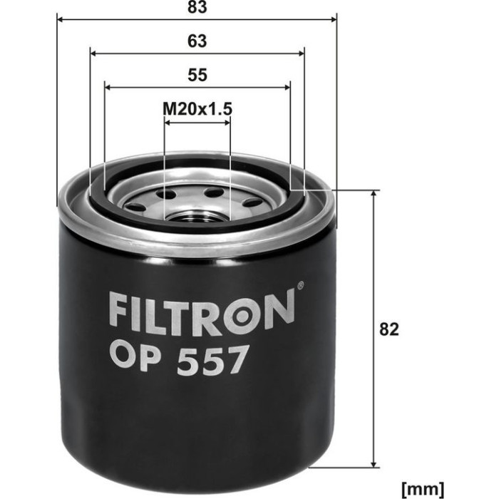 OP 557 Filtron Ölfilter OP 557
