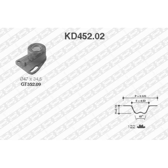 SNR Zahnriemensatz KD452.02 SNR Zahnriemensatz KD452.02